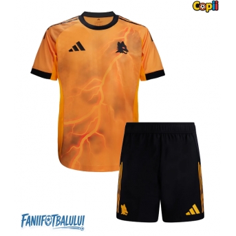 AS Roma Echipament de Fotbal Replică 2025-26 Copii Deplasare (+ Șorturi)